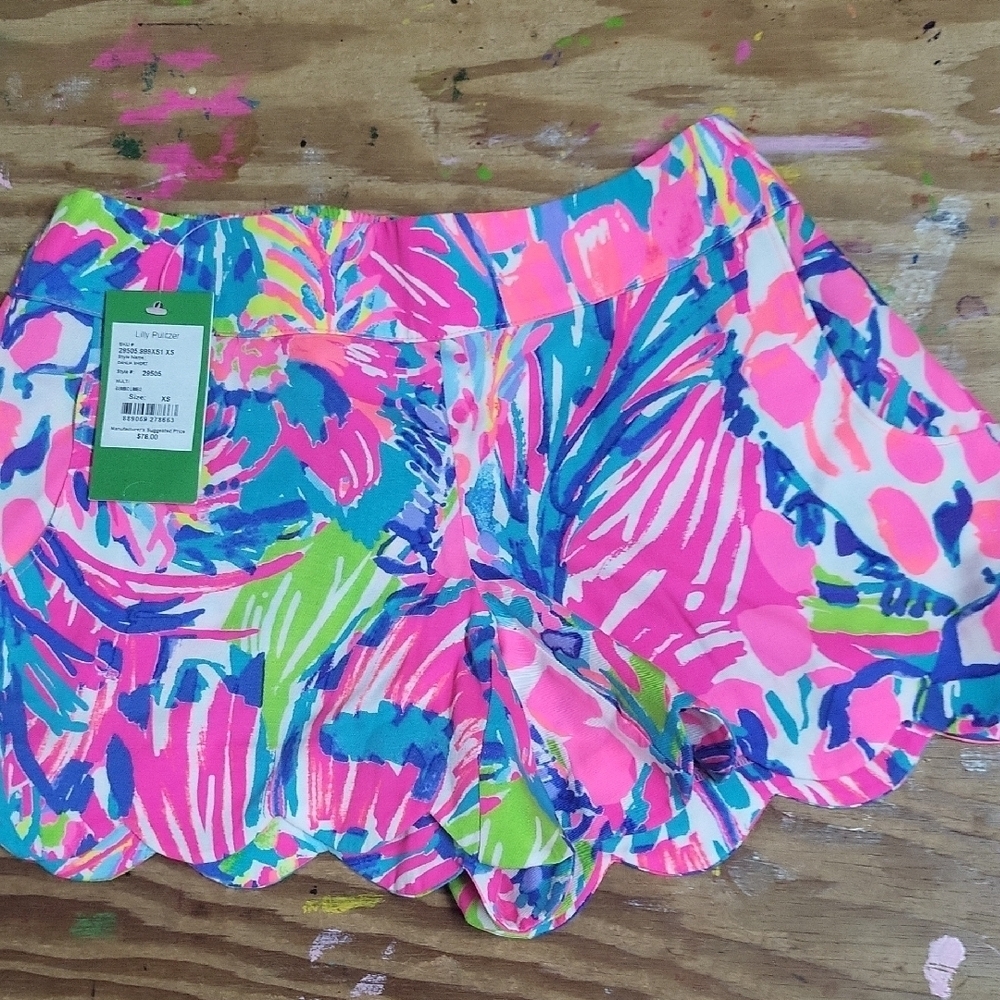 Lilly Pulitzer XS Vibrant Multicolor Women's Shorts NWT